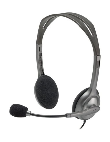 Căști Logitech H111, Gri