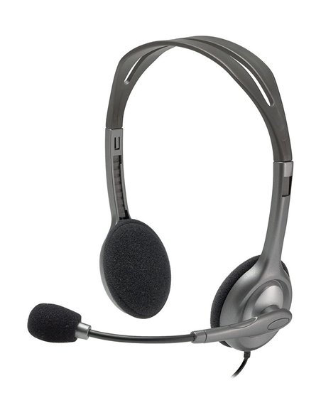 Căști Logitech H111, Gri