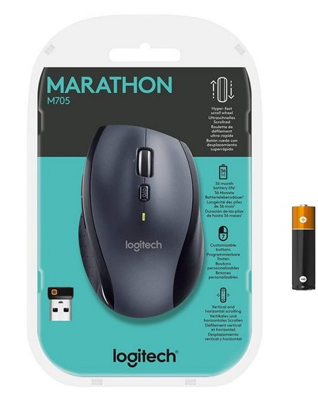 Mouse Wireless Logitech M705, Negru