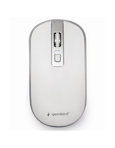 Mouse Wireless Gembird MUSW-4B-06-WS, Alb/Argintiu 2