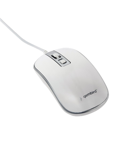 Беcпроводная мышь Gembird MUSW-4B-06-WS, Белый/Серебристый