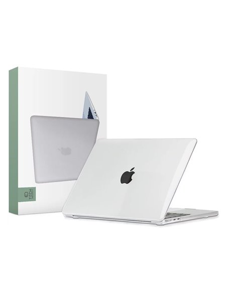 Husă pentru laptop Tech Protect Smartshell Macbook Air 13 (2022), 13.6", Policarbonat, Crystal Clear