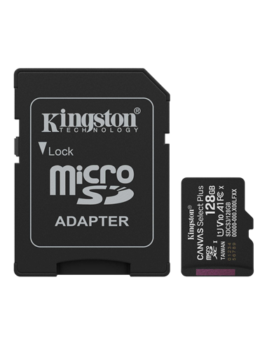 Карта памяти Kingston Canvas Select Plus, 128Гб (SDCS3/128GB)