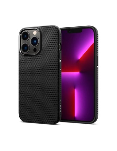 Чехол Spigen iPhone 13 Pro, Liquid Air, Матовый черный