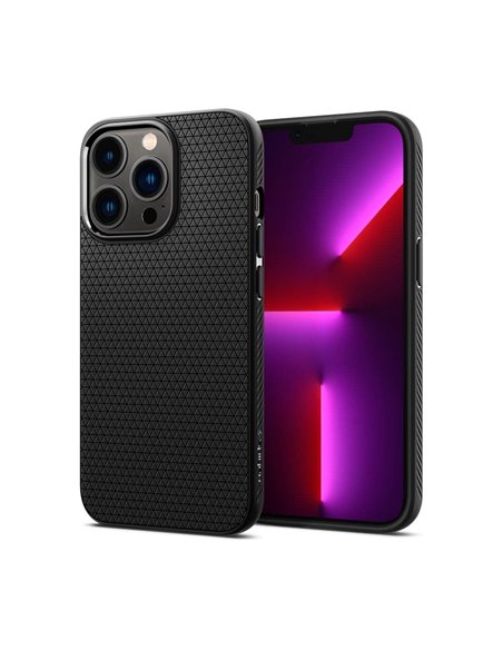 Чехол Spigen iPhone 13 Pro, Liquid Air, Матовый черный