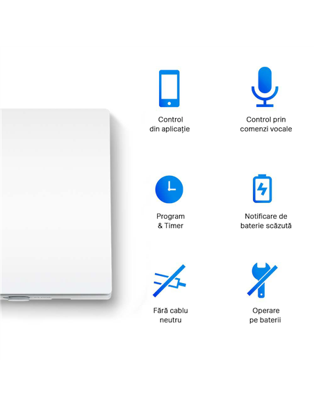 Comutator inteligent de lumină TP-LINK Tapo S210, Alb