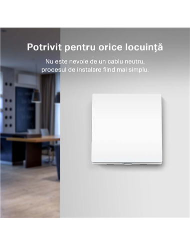 Comutator inteligent de lumină TP-LINK Tapo S210, Alb