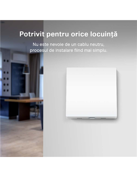 Comutator inteligent de lumină TP-LINK Tapo S210, Alb
