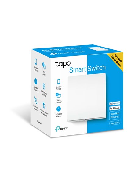 Comutator inteligent de lumină TP-LINK Tapo S210, Alb