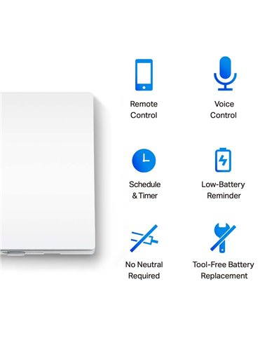 Comutator inteligent de lumină TP-LINK Tapo S210, Alb