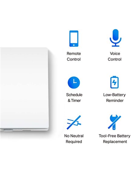 Comutator inteligent de lumină TP-LINK Tapo S210, Alb