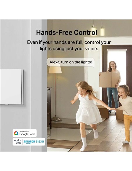 Comutator inteligent de lumină TP-LINK Tapo S210, Alb