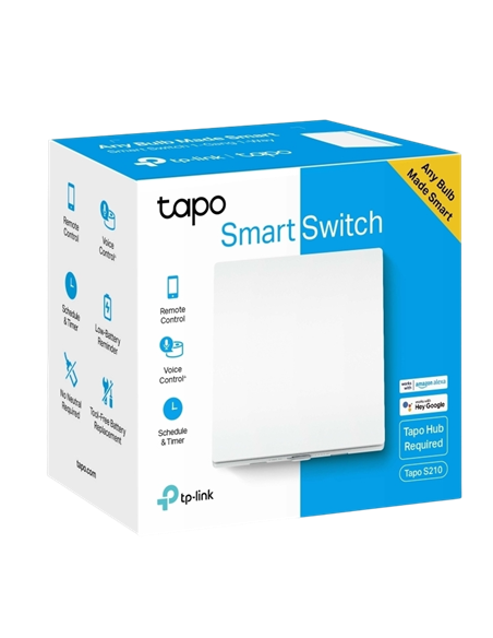 Comutator inteligent de lumină TP-LINK Tapo S210, Alb