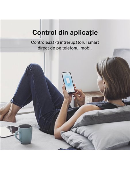 Comutator inteligent de lumină TP-LINK Tapo S210, Alb
