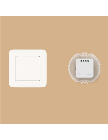 Releu Smart Power AQARA Single Switch Module T1, No Neutral, Alb