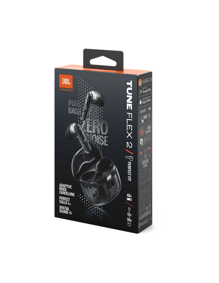 Наушники JBL Tune Flex 2 Ghost, Чёрный