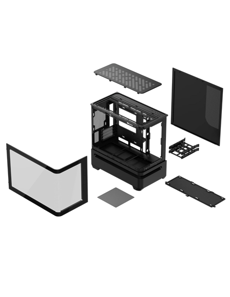 Carcasă PC ASUS PRIME AP202 TG ARGB, Midi-Tower, , Negru