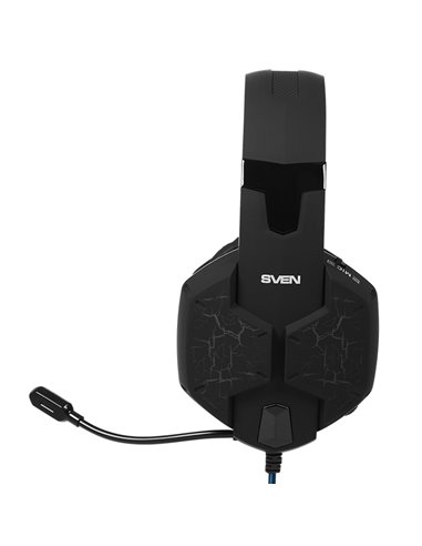 Căști gaming SVEN AP-U980MV, Cu fir, Negru/Albastru