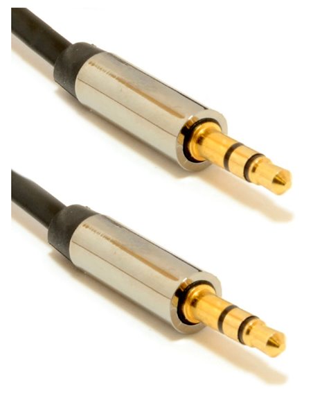 Аудио адаптер Cablexpert CCAP-444-0.75M, 3.5mm 3-pin (M) - 3.5mm 3-pin (M), 0,75м, Чёрный