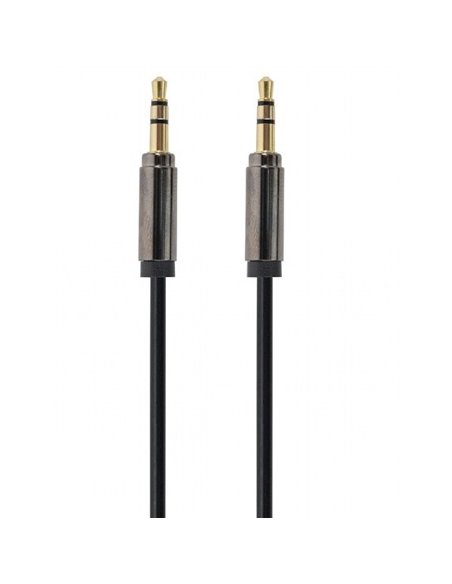 Аудиокабель Cablexpert CCAP-444-1M, 3.5mm 3-pin (M) - 3.5mm 3-pin (M), 1м, Чёрный