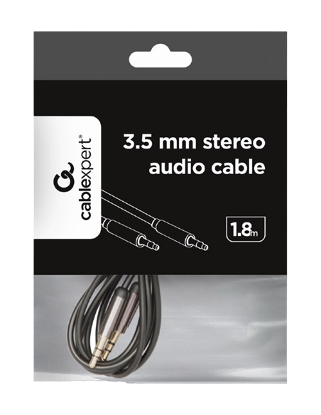 Cablu audio Cablexpert CCAP-444-6, 3.5mm 3-pin (M) - 3.5mm 3-pin (M), 1,8m, Negru