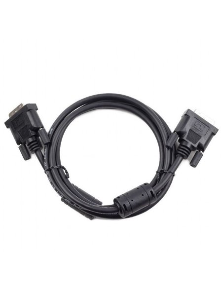 Видео кабель Cablexpert CC-DVI2-BK-6, DVI-D (M) - DVI-D (M), 1,8м, Чёрный