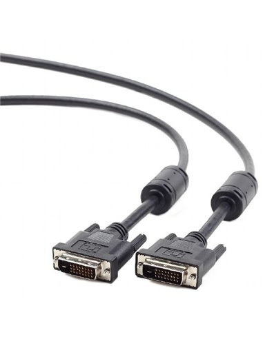 Cablu Video Cablexpert CC-DVI2-BK-10, DVI-D (M) - DVI-D (M), 3m, Negru