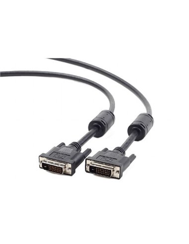 Видеокабель Cablexpert CC-DVI2-BK-10, DVI-D (M) - DVI-D (M), 3м, Чёрный