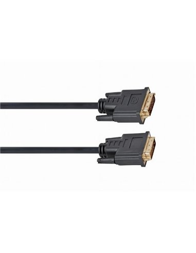 Видеокабель Cablexpert CC-DVI2-BK-10, DVI-D (M) - DVI-D (M), 3м, Чёрный