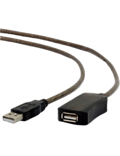 Удлинитель Cablexpert UAE-01-5M, USB Type-A (M)/USB Type-A (F), 5м, Чёрный