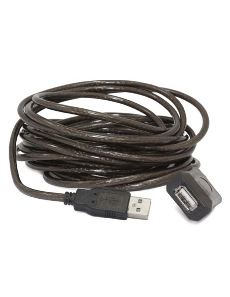 Удлинитель Cablexpert UAE-01-5M, USB Type-A (M)/USB Type-A (F), 5м, Чёрный