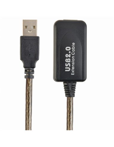 Cablu prelungitor Cablexpert UAE-01-5M, USB Type-A (M)/USB Type-A (F), 5m, Negru