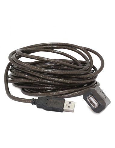 Cablu prelungitor Cablexpert UAE-01-10M, USB Type-A (F)/USB Type-A (F), 10m, Negru