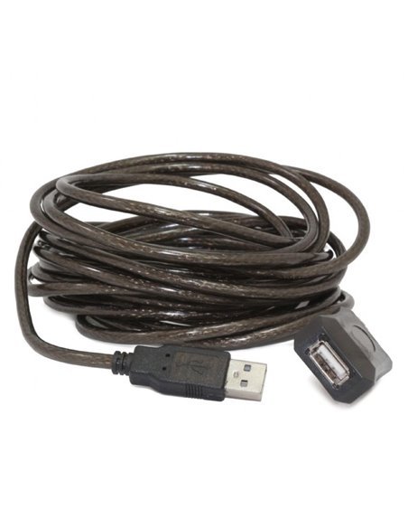 Cablu prelungitor Cablexpert UAE-01-10M, USB Type-A (F)/USB Type-A (F), 10m, Negru