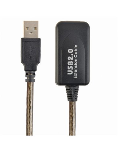 Cablu prelungitor Cablexpert UAE-01-10M, USB Type-A (F)/USB Type-A (F), 10m, Negru