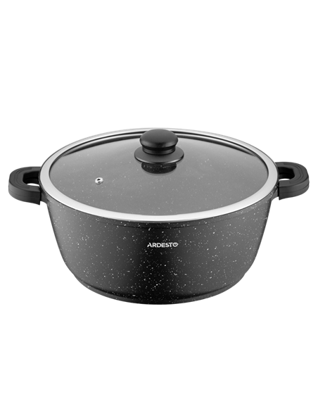 Кастрюля Ardesto AR2426GE, 6,4л, 28см, Чёрный