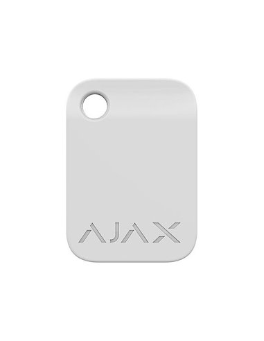 Защищенный бесконтактный брелок Ajax Tag, Белый
