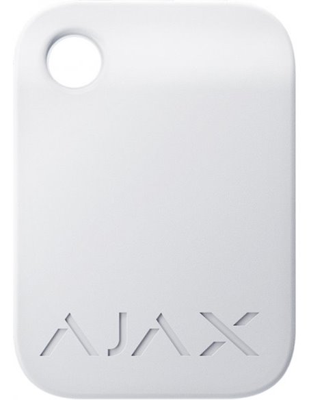 Защищенный бесконтактный брелок Ajax Tag, Белый