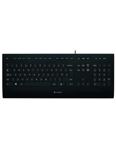 Tastatură Logitech K280e, Cu fir, Negru