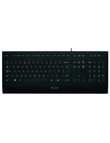 Tastatură Logitech K280e, Cu fir, Negru