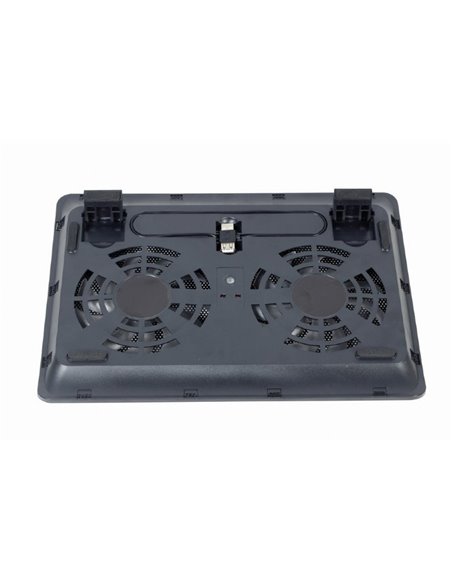 Suport de răcire pentru laptop Gembird NBS-2F15-05, 15,6", Negru