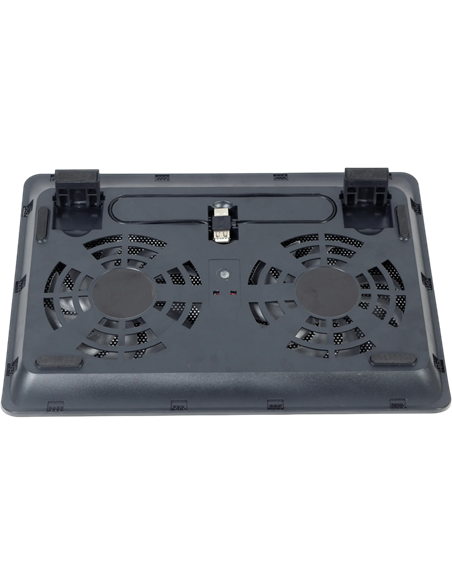 Suport de răcire pentru laptop Gembird NBS-2F15-05, 15,6", Negru
