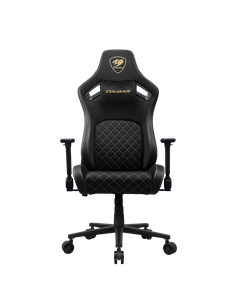 Scaun Gaming Cougar Defensor, Țesătură, PU Piele, Gold F