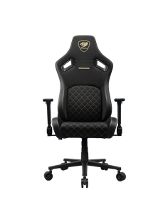 Scaun Gaming Cougar Defensor, Țesătură, PU Piele, Gold F 2