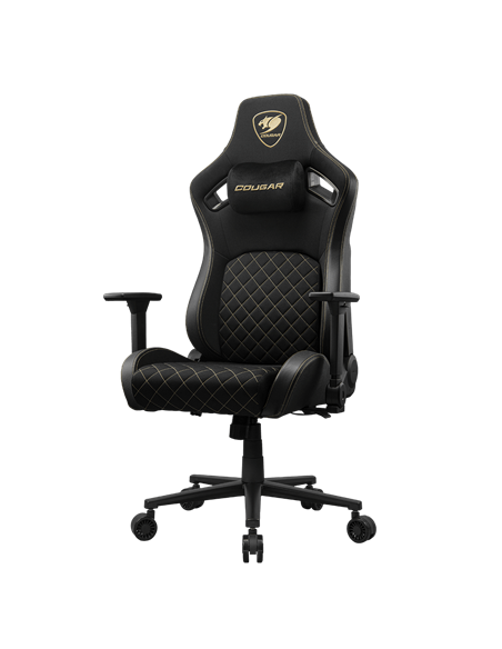 Игровое кресло Cougar Defensor, Ткань, Искусственная кожа, Gold F
