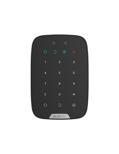Tastatură tactilă fără fir Ajax KeyPad Plus, Negru