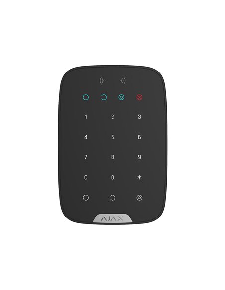 Tastatură tactilă fără fir Ajax KeyPad Plus, Negru