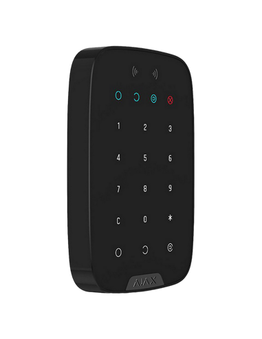 Tastatură tactilă fără fir Ajax KeyPad Plus, Negru