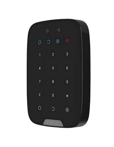 Tastatură tactilă fără fir Ajax KeyPad Plus, Negru