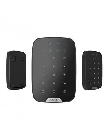 Tastatură tactilă fără fir Ajax KeyPad Plus, Negru